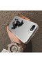 iPhone 8-Compatible Silicone Hard-Edge Back Case with Patterned "Lovers" Design Phone Case - 4