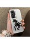 Infinix Hot 60 Pro Plus Compatible Silicone Hard-Edge Back Case with Patterned "Loving Couple" Phone Case - 3