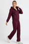 Modal Fabric 0Ysho Wide-Leg Top and Bottom Set