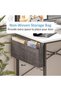 Gaming Computer Desk With Storage Bag, Large Office Table with 2 Storage Shelves, Study Workstation - 7