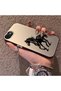 iPhone 8-Compatible Silicone Hard-Edge Back Case with Patterned "Lovers" Design Phone Case - 2