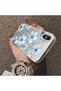 iPhone X-Compatible Silicone Hard-Edge Back Case with Floral Print—Romantic Couple Phone Case - 4