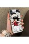 iPhone XS Max Compatible Silicone Hard-Edge Back Case with Goku Design—Romantic Couple Phone Case - 3