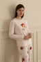 18132 Women's Printed Long-Sleeve Pajama Set