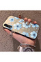 Samsung Galaxy A50 Compatible Silicone Hard-Edge Back Case with Floral Print—Romantic Couple Phone Case - 2