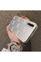 Samsung Galaxy A50 Compatible Silicone Hard-Edge Back Case with Bow Tie Pattern—Romantic Couple Phone Case - 4