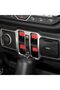 for JL/JT Window Button Cover, 4 Pack Window Switch Cover Trim Interior Accessories Compatible with - 5