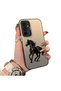 Samsung Galaxy A54 Compatible Silicone Hard-Edge Back Case with Patterned "Lovers" Design Phone Case