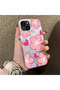 iPhone 15-Compatible Silicone Edge-Reinforced Back Case with Strawberry Pattern—Couple's Phone Case - 3