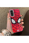 Samsung Galaxy A14 Compatible Silicone Hard-Edge Back Case with Spider-Man Design—Cute Couple Phone Case - 3