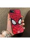 iPhone 8-Compatible Silicone Hard-Edge Back Case with Spider-Man Design—Couple's Phone Case - 3