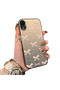 iPhone XR-Compatible Silicone Hard-Edge Back Case with Bow Tie Pattern—Romantic Couple Phone Case