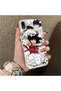 iPhone XR-Compatible Silicone Hard-Edge Back Case with Goku Design—Romantic Couple Phone Case - 3
