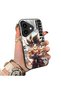 iPhone 16-Compatible Silicone Hard-Edge Back Case with Dragon Ball Design—Couple's Phone Case