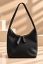 Strappy Baguette Hand & Shoulder Bag, Black