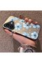 iPhone 16-Compatible Silicone Edge-Reinforced Back Case with Floral Print—Couple's Phone Case - 2