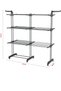Clothes Drying Rack, Extendable Laundry Drying Rack 69.9 Inch Tall, Foldable Rods With wheels, Cloth - 2
