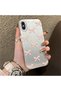 iPhone X-Compatible Silicone Hard-Edge Back Case with Bow Tie Pattern—Romantic Couple Phone Case - 3