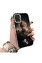 Samsung Galaxy A07 Compatible Silicone Hard-Edge Back Case with Wukong Pattern—Romantic Couple Phone Case