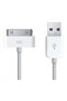 كابل شحن ونقل بيانات لأجهزة iPad 2 / 3 / iPhone 4 / 4S / 3G / 3Gs / iPod Nano Touch، باللون الأبيض.