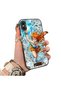 iPhone X-Compatible Silicone Hard-Edge Back Case with Nami Pattern—Romantic Couple Phone Case