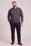 Classic Wool Blend Plus Size 3XL-4XL-5XL-6XL polo collar men’s knit sweater - 2