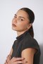 PREMIUM SOFT-TEXTURED MOCK NECK T-SHIRT, ANTHRACITE - 3