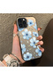iPhone 13 Pro-Compatible Silicone Edge-Reinforced Back Case with Floral Print—Romantic Couple Phone Case - 3