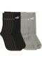 جوارب ELEMENTS UNISEX CREW SOCK 6P للجنسين باللون الأسود
