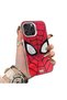 iPhone 16 Pro Max Compatible Silicone Edge-to-Edge Hard Back Case with Spider-Man Design—Couple's Phone Case