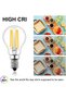 مصباح LED E14، تصميم كرة الجولف الصغيرة، قاعدة إديسون، 4 واط، قابل للتعتيم، أبيض بارد 6000 كلفن، تصميم كلاسيكي صغير مستدير. - 6