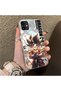 iPhone 12 Mini Compatible Silicone Hard-Edge Back Case with Dragon Ball Design—Couple's Phone Case - 3