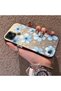 Realme C21 Compatible Silicone Hard-Edge Back Case with Floral Print—Romantic Couple Phone Case - 2