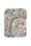 RODGERSIA Fitted sheet - grey/white 80x200 cm