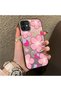 iPhone 12 Mini Compatible Silicone Edge-to-Edge Hard Back Case with Strawberry Pattern—Couple's Phone Case - 3