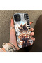 iPhone 12 Mini Compatible Silicone Hard-Edge Back Case with Dragon Ball Design—Couple's Phone Case - 3