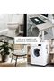 iDesign - 93437 سلة مهملات بلاستيكية من iDesign Kent، سلة مهملات بلاستيكية صغيرة مستديرة للحمام وغرفة النوم - 6