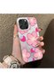 iPhone 16 Pro Max Compatible Silicone Edge-to-Edge Back Case with Strawberry Pattern—Couple's Phone Case - 3