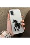 Samsung Galaxy A31 Compatible Silicone Hard-Edge Back Case with Patterned "Lovers" Design Phone Case - 3