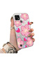 Realme C21 Compatible Silicone Hard-Edge Back Case with Strawberry Pattern—Romantic Couple Phone Case