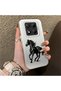 Redmi Note 14 Pro 5G Compatible Silicone Hard-Edge Back Case with Patterned "Lovers" Design Phone Case - 3
