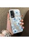 OPPO A5 5G-Compatible Silicone Hard-Edge Back Case with Floral Print—Romantic Couple Phone Case - 3