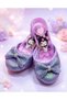 Purple chromie-printed girls' heeled slippers with a bow detail - 2