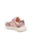 Girls' Salmon-Colored Walking and Sneakers with Velcro Straps, Thick Sole, Kante Sneakers - 4