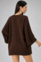 Women's Brown Seasonal Poncho Cardigan - 4