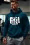 Men's Petrol Gym Warriors Printed Hooded Sweatshirt