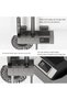 Bathroom Shower Set, Copper Plating Large Square Head Handheld Shower Wall Mount Triple Function Rai - 4