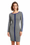 Women's Mini Houndstooth-Print Knit Dress