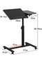 Laptop Desk, Tilting Overbed Table with Wheels, Overbed Bedside Table, Height Adjustable Tray Table - 2