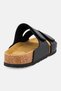 Men Two Straps Slip On Sandals, Black - 3